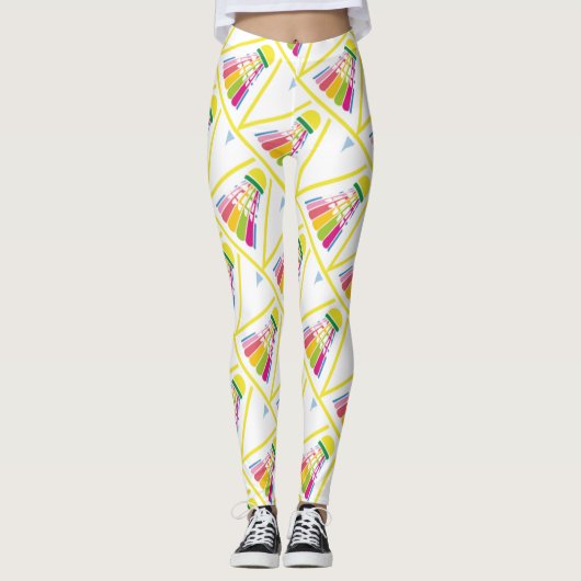 Badminton Pattern - Leggings voor de zomer - Shutt (Voorkant)