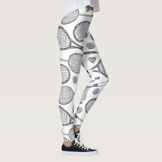 Badminton Pattern - Tennis Leggings - Squash (Rechts)