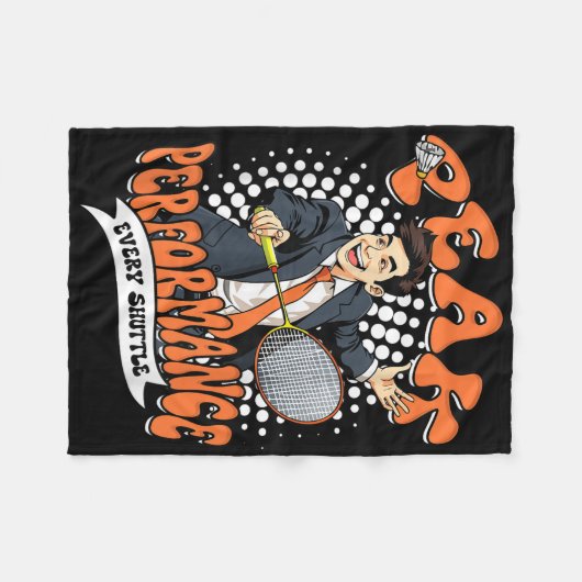 Badminton Peak Performance Every Shuttle Fleece Deken (Voorkant (Horizontaal))