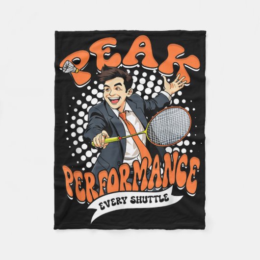 Badminton Peak Performance Every Shuttle Fleece Deken (Voorkant)