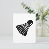 Badminton-pictogram Briefkaart (Staand voorkant)
