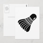 Badminton-pictogram Briefkaart (Voorkant / Achterkant)