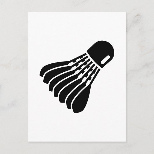Badminton-pictogram Briefkaart (Voorkant)