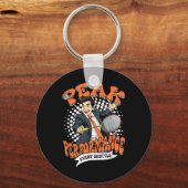 Badminton Piekprestaties Elke Shuttle Sleutelhanger (Voorkant)