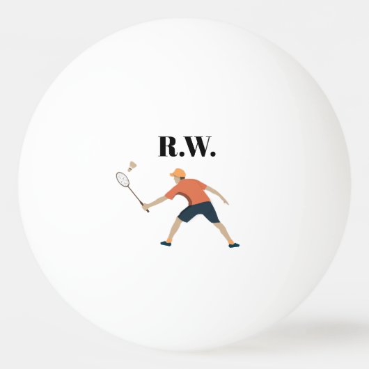 Badminton Pingpongbal (Achterkant)