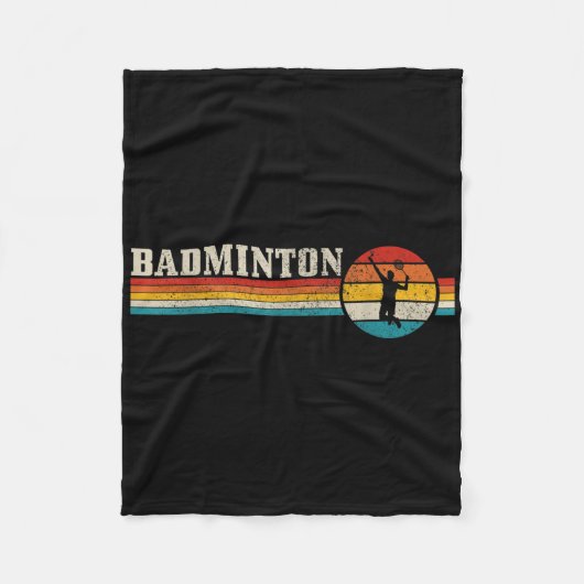 Badminton Player Badminton Fleece Deken (Voorkant)