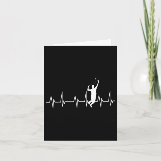 Badminton Player  Badminton Kaart (Voorkant)