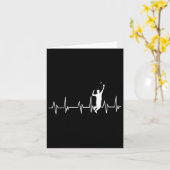 Badminton Player  Badminton Kaart (Gele Bloem)