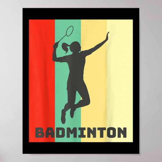 Badminton Player Badminton Lover  Poster (Voorkant)