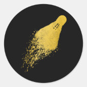 Badminton Player  Badminton Ronde Sticker (Voorkant)