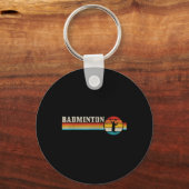 Badminton Player Badminton Sleutelhanger (Voorkant)