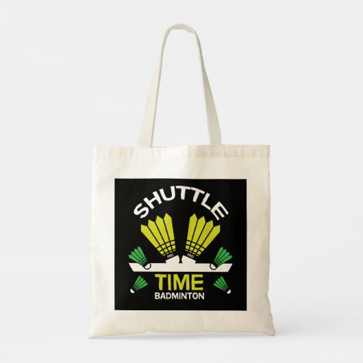Badminton Player Battledore-poorten Tote Bag (Achterkant)