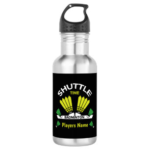 Badminton Player Battledore-poorten Waterfles