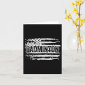 Badminton Player-cadeaus Kaart (Gele Bloem)