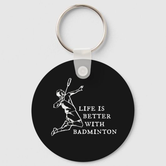 Badminton Player-cadeaus Sleutelhanger (Voorkant)