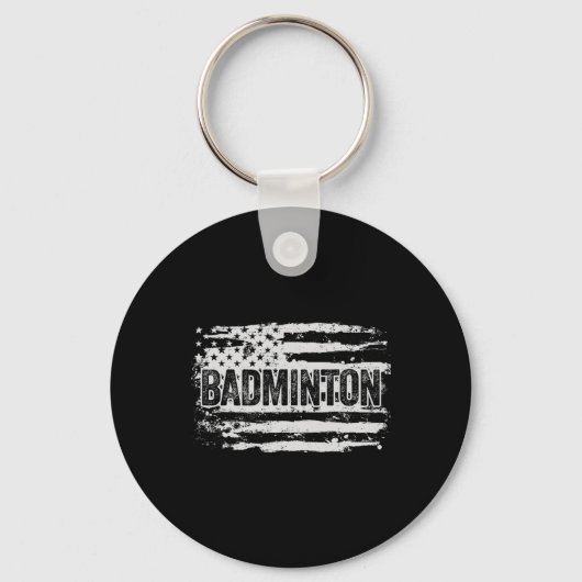 Badminton Player-cadeaus Sleutelhanger (Voorkant)