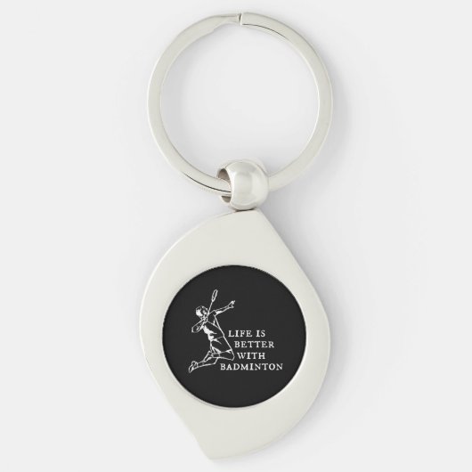 Badminton Player-cadeaus Sleutelhanger (Voorkant)