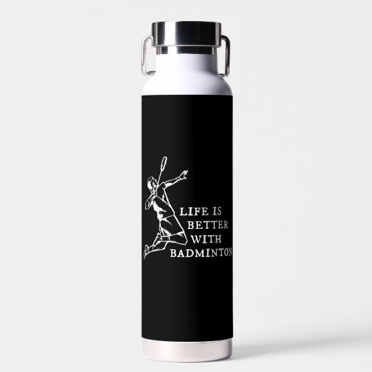 Badminton Player-cadeaus Waterfles (Voorkant)