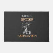 Badminton Player Deurmat (Voorkant)