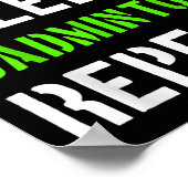 Badminton Player Gift  Poster (Hoek)