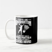 Badminton Player Good Hand Shuttle Player Badminto Koffiemok (Links)