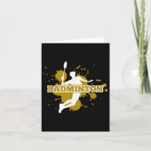 Badminton Player Kaart (Voorkant)