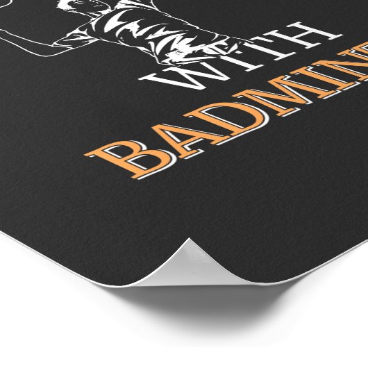 Badminton Player Poster (Hoek)