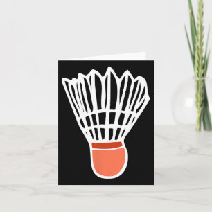 Badminton Player Racket Shuttle Illustratie Sport Kaart
