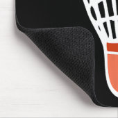 Badminton Player Racket Shuttle Illustratie Sport Muismat (Hoek)