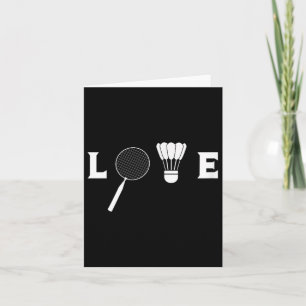 Badminton Player Racket Sports Shuttle Funny Badmi Kaart