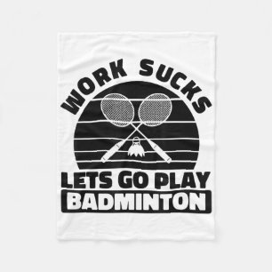Badminton Player Racket - Team Court Racket Shut Fleece Deken