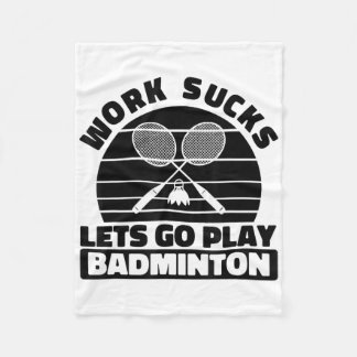 Badminton Player Racket - Team Court Racket Shut Fleece Deken