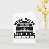 Badminton Player Racket - Team Court Racket Shut Kaart (Gele Bloem)