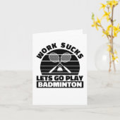 Badminton Player Racket - Team Court Racket Shut Kaart (Gele Bloem)