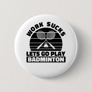 Badminton Player Racket - Team Court Racket Shut Ronde Button 5,7 Cm