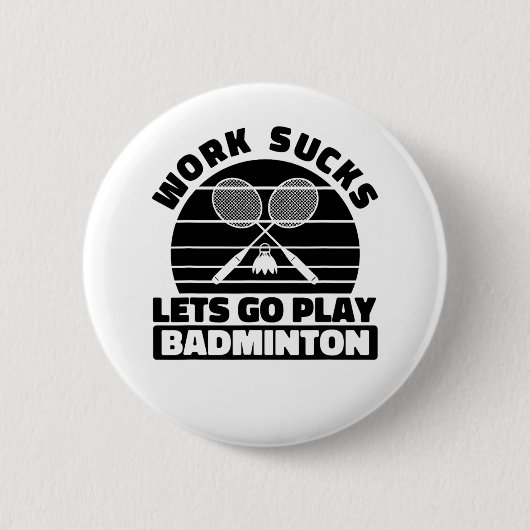 Badminton Player Racket - Team Court Racket Shut Ronde Button 5,7 Cm (Voorkant)