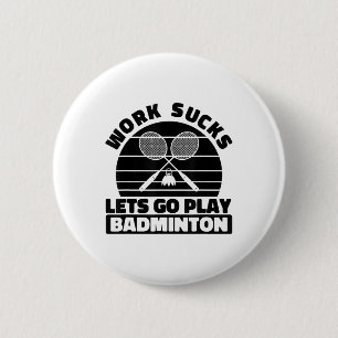 Badminton Player Racket - Team Court Racket Shut Ronde Button 5,7 Cm