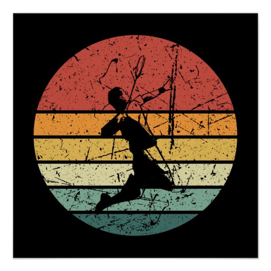 Badminton Player Retro Perfect Poster (Voorkant)