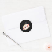 Badminton Player Shuttle Gift Badminton Ronde Sticker (Envelop)