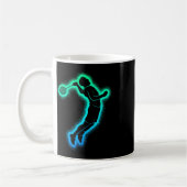 Badminton Player Shuttle Kinder Mannen Badminton B Koffiemok (Links)