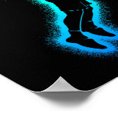 Badminton Player Shuttle Kinder Mannen Badminton B Poster (Hoek)