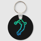 Badminton Player Shuttle Kinder Mannen Badminton B Sleutelhanger (Voorkant)