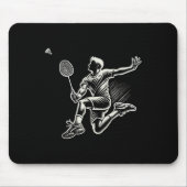 Badminton Player Shuttle Muismat (Voorkant)