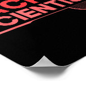 Badminton Player Shuttle Racket Scientist Badminto Poster (Hoek)