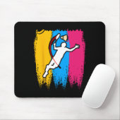 Badminton Player Shuttle Time Smash Rackets Lover Muismat (Met muis)