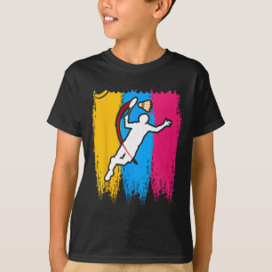 Badminton Player Shuttle Time Smash Rackets Lover T-shirt