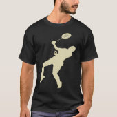 Badminton Player Shuttlecock Time Smash Rackets T-shirt (Voorkant)