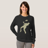 Badminton Player Shuttlecock Time Smash Rackets T-shirt (Voorkant volledig)