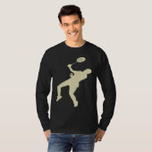 Badminton Player Shuttlecock Time Smash Rackets T-shirt (Voorkant volledig)