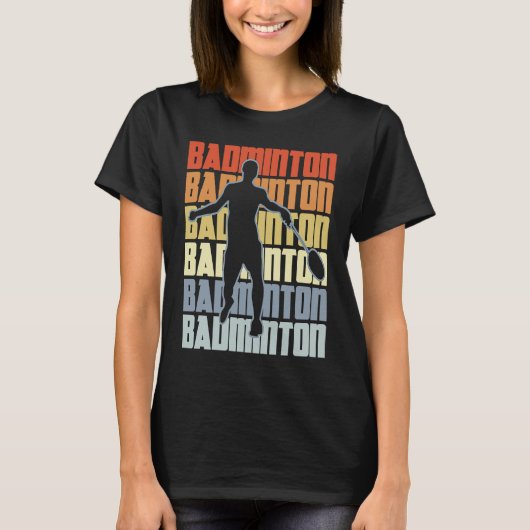 Badminton Player Singles Badminton Pro T-shirt (Voorkant)